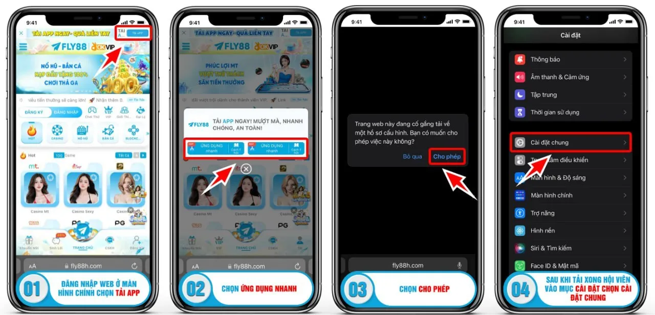 Hướng Dẫn Tải APP FLY88 Trên iOS Chi Tiết