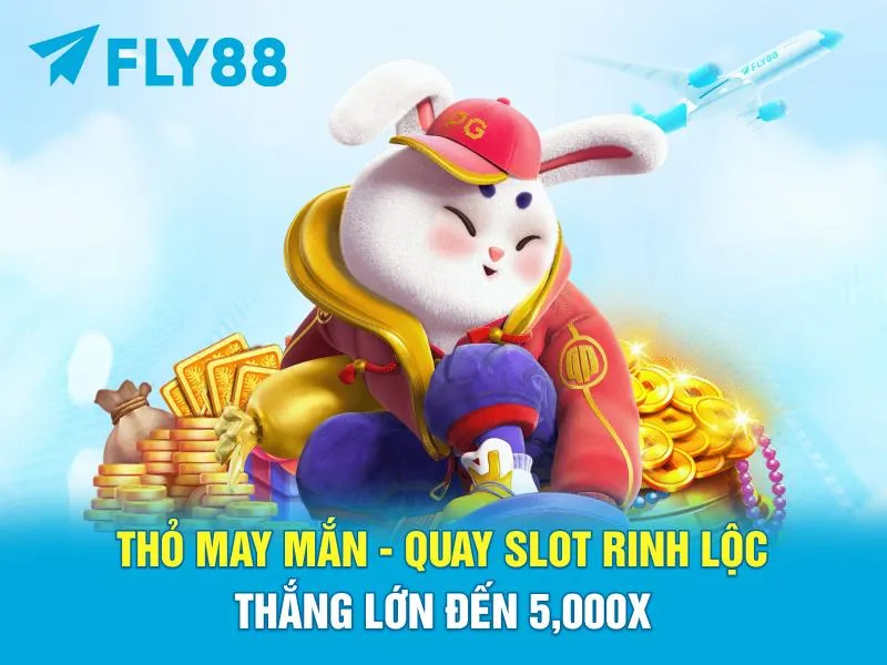 THỎ MAY MẮN – QUAY SLOT RINH LỘC, THẮNG LỚN ĐẾN 5,000X