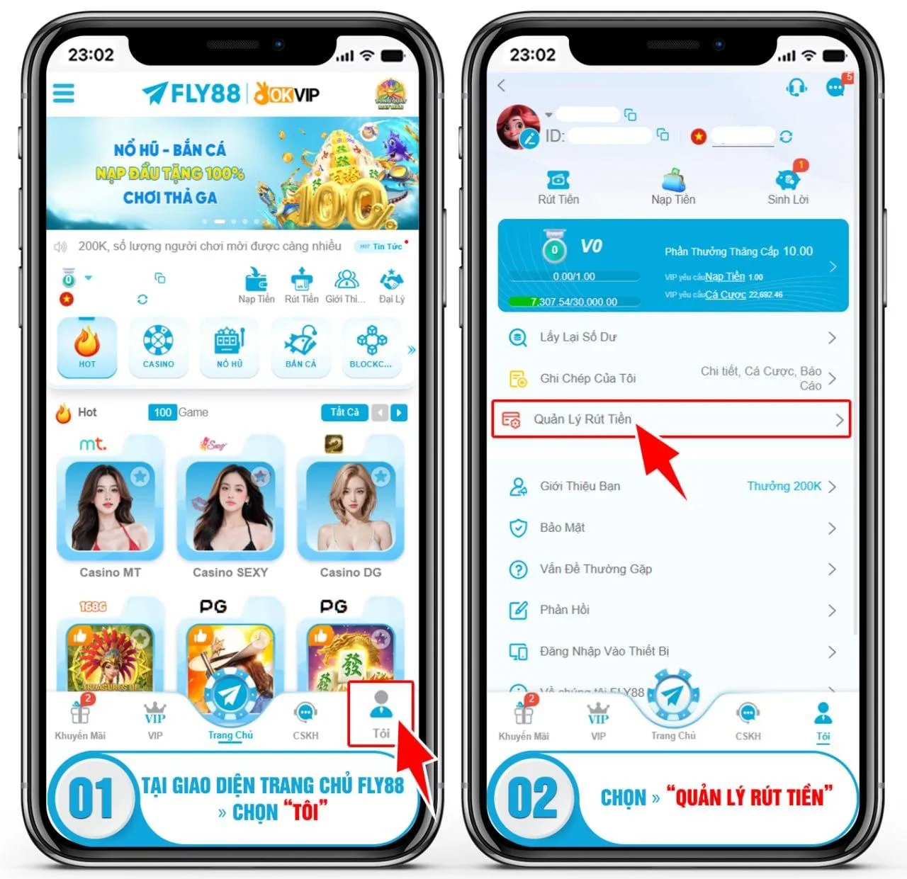 Quy Trình 5 Bước Liên Kết Ngân Hàng FLY88
